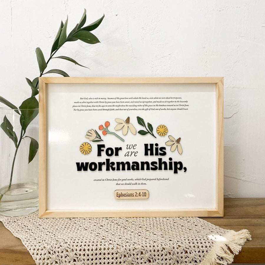 For We Are His Workmanship {Wood Craft}