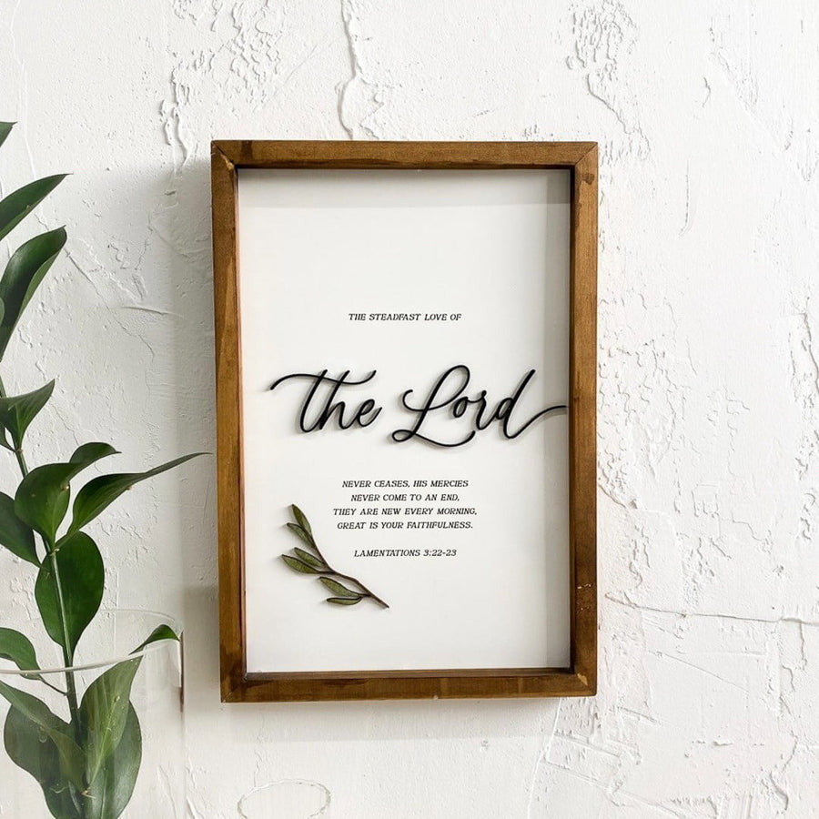 The Steadfast Love of The Lord {Wood Craft}