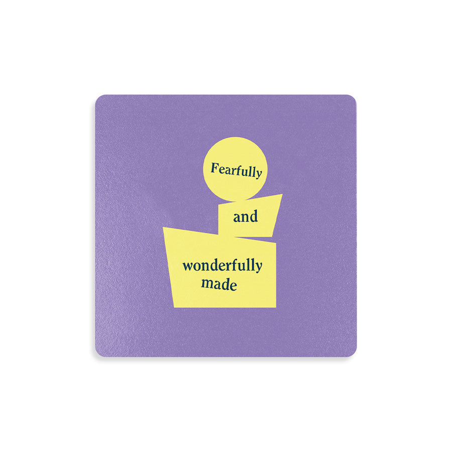 Fearfully and Wonderfully Made: Colorful Christian Coaster Decor