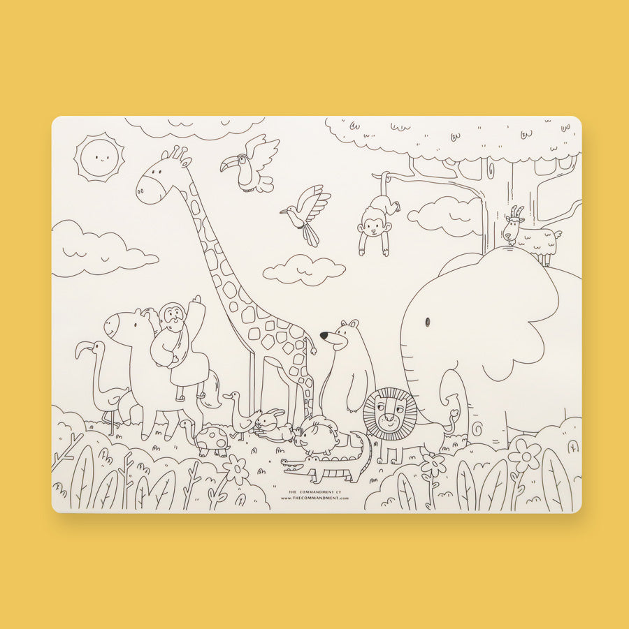 Walk with Jesus Colouring Mat by Singapore Christian Gift Store The Commandment Co