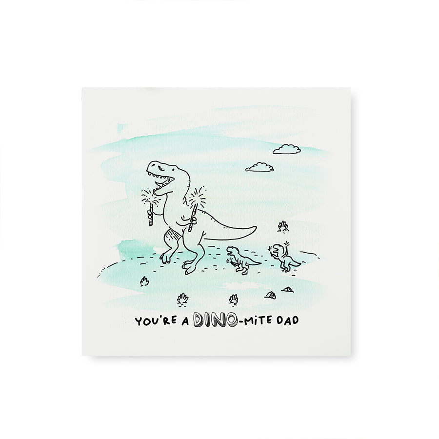 Dino-Mite Dad | Sparklers {Greeting Card}