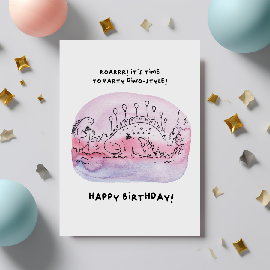Party Dino Style {Postcard}
