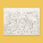 Adam and Eve in the Garden of Eden coloring mat