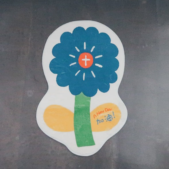 A New Day Gambateh Stylish and modern flower-shaped door mat