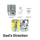 Graceful Christian card with a cute illustrations