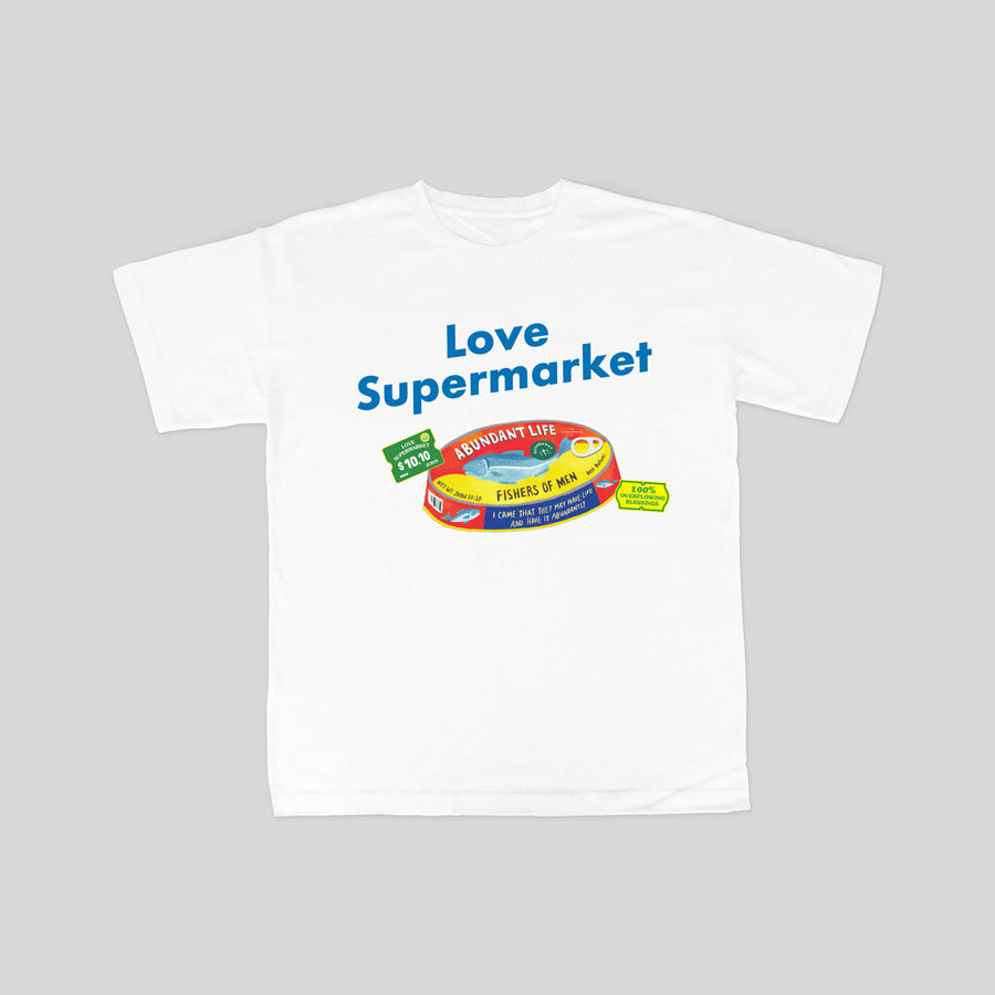 Christian-related shirt featuring adorable grocery illustrations