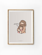 Framed illustration of Jesus hugging a person with the comforting message 'You know me better than I do,' in a gentle and warm design.