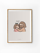 Framed illustration of Jesus gently holding a child's face, with the message 'You're worth dying for,' conveying love and value.