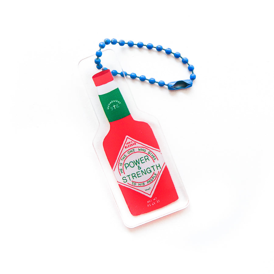 Power & Strength Chili Sauce {Acrylic Keychain}