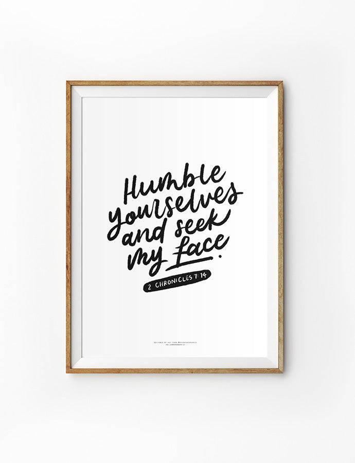 Humble Yourselves  {Poster}