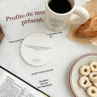 Jeremiah 31:3 Everlasting Love ceramic coaster with English Bible verse, Christian inspirational gift
