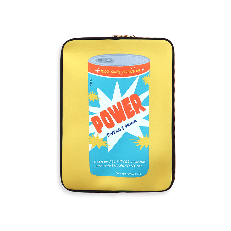 Power Energy Drink & Fruit Juice of the Spirit | Laptop Sleeve {LOVE SUPERMARKET}
