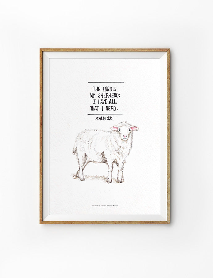 The Lord is My Shepherd {Poster}