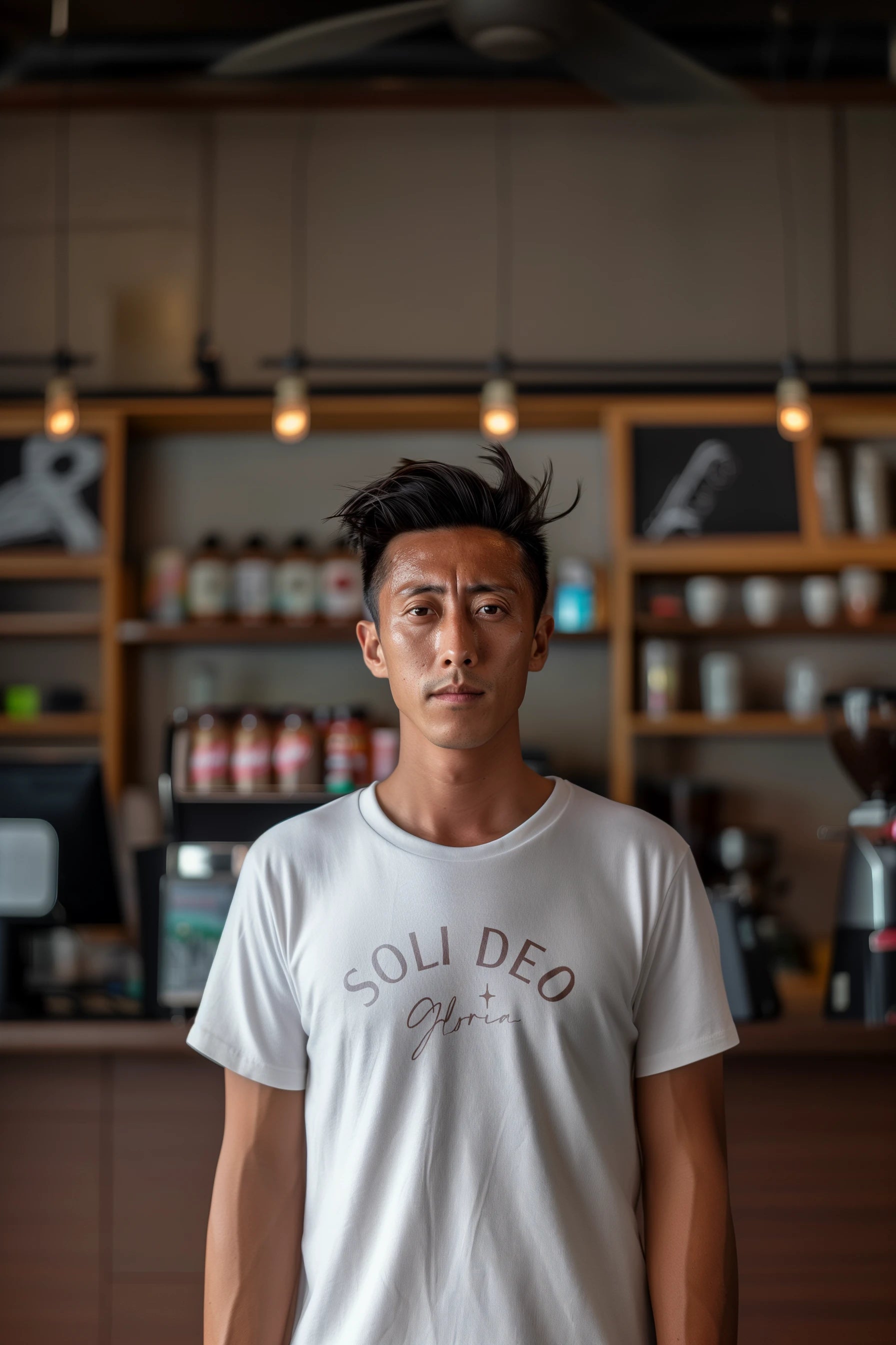 'Soli Deo Gloria' Christian Tee: Clean and stylish, perfect for expressing faith.