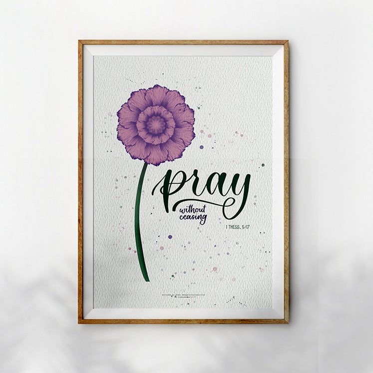 Pray Without Ceasing {Poster}