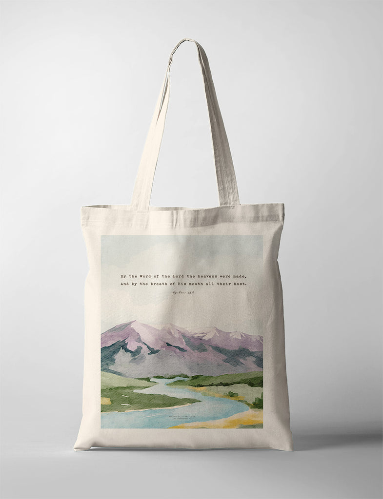 Psalm 33:6 {Tote Bag}