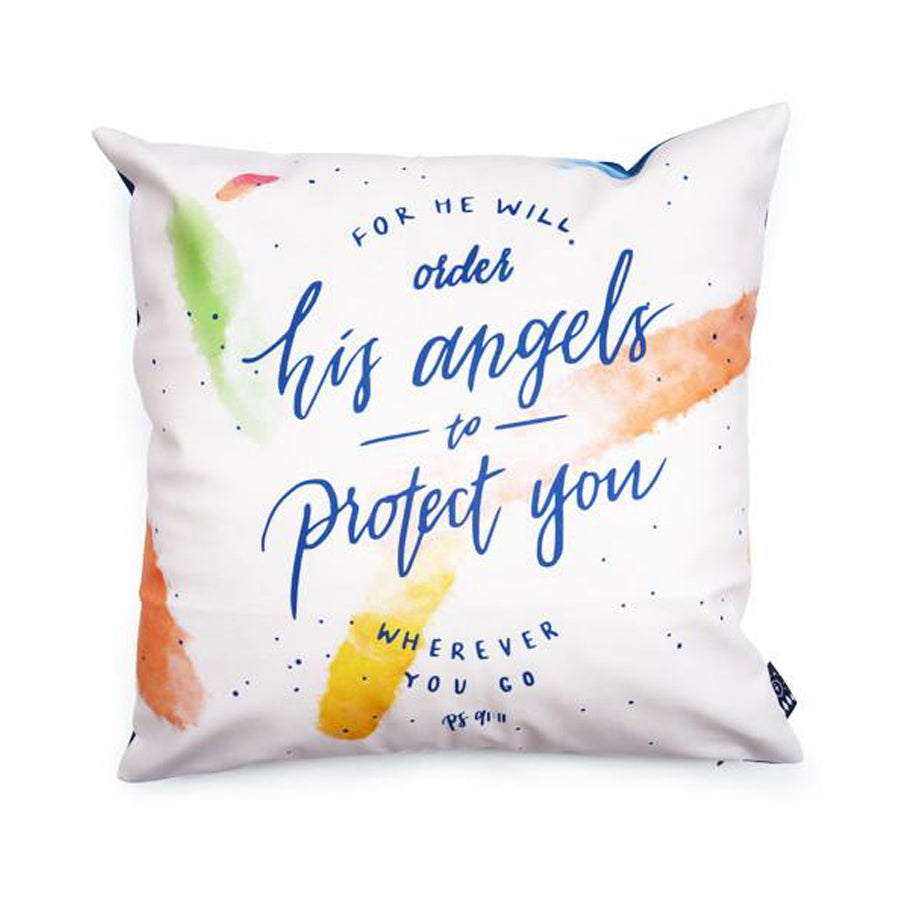 Angels Protect {Cushion Cover}
