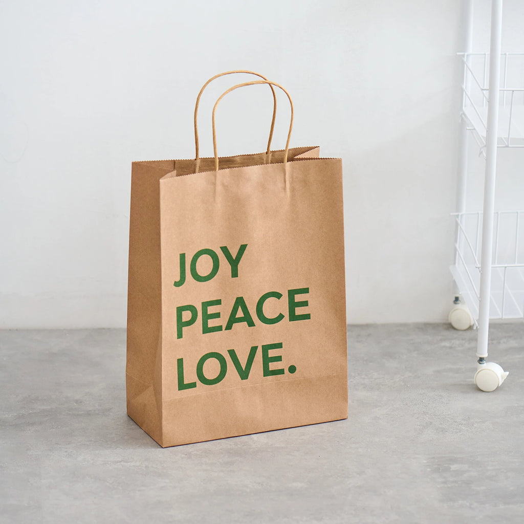 Joy Peace Love {Paper Gift Bag}