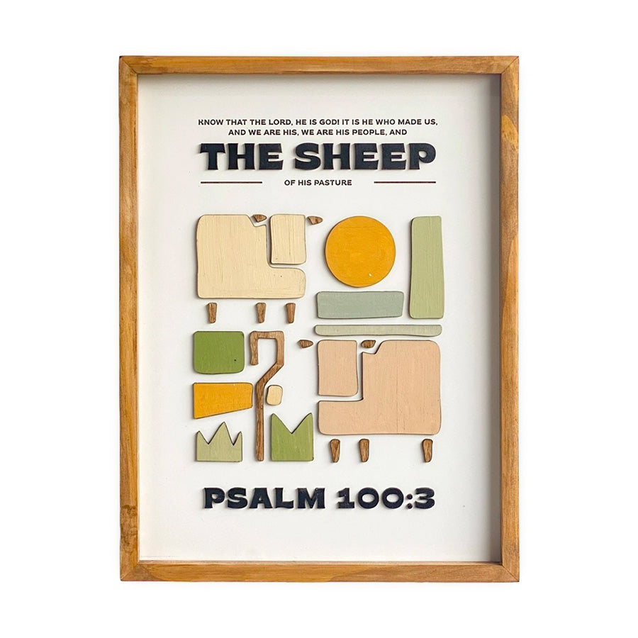 The Sheep of His Pasture {Wood Craft}