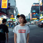 'Be Strong' Christian Tee: Minimalist and bold design, ideal for expressing strength in faith.