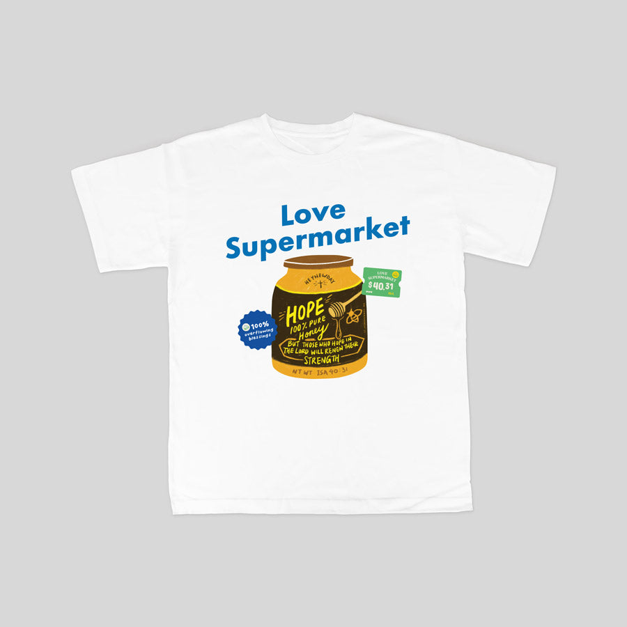 Cute Christian shirt with creative grocery-themed design.