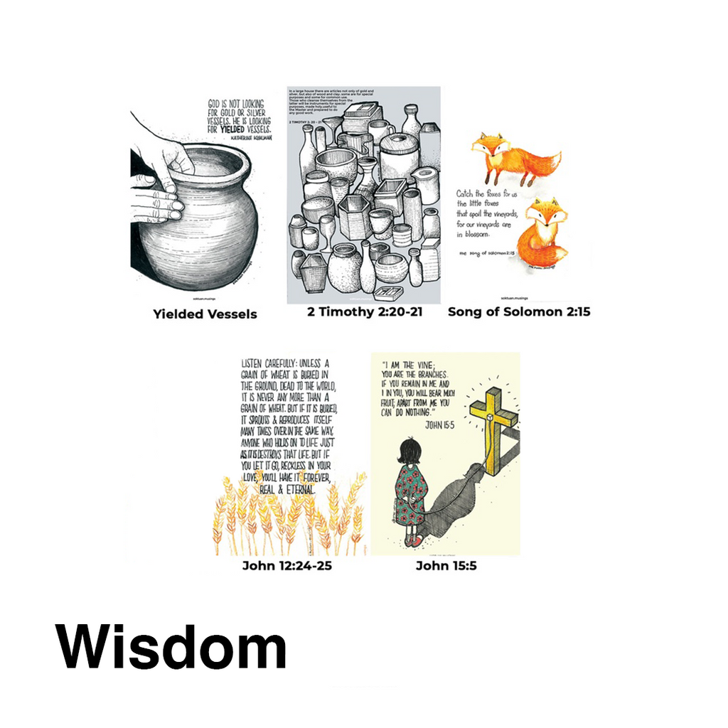 Biblical wisdom and love conveyed through our elegant cards