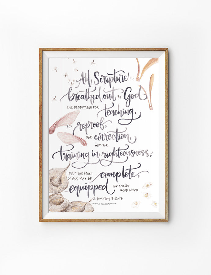 All Scripture Is Breathed Out {Poster}