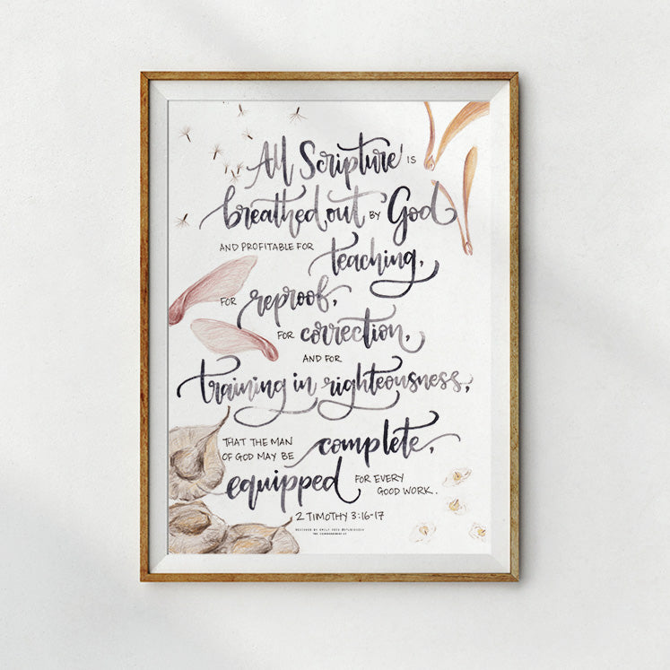 All Scripture Is Breathed Out {Poster}