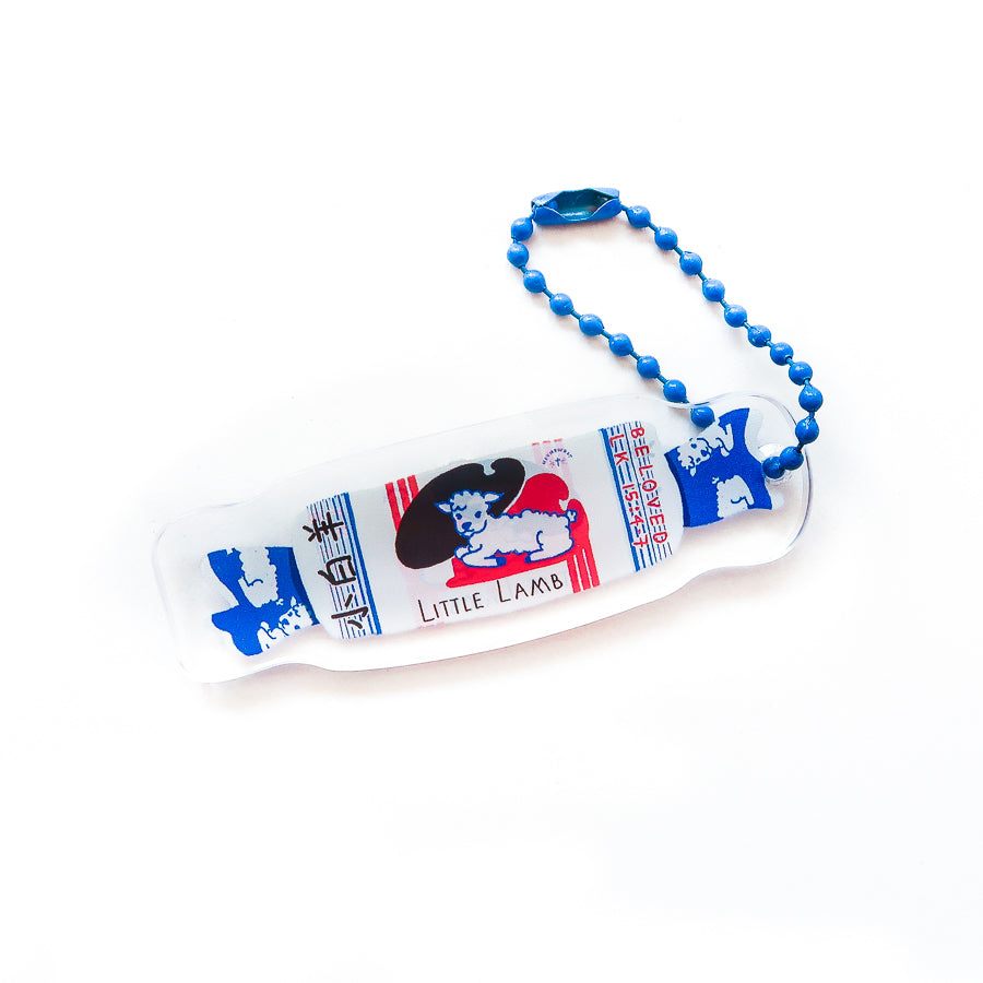 Beloved Little Lamb Sweet Love Supermarket acrylic keychain.