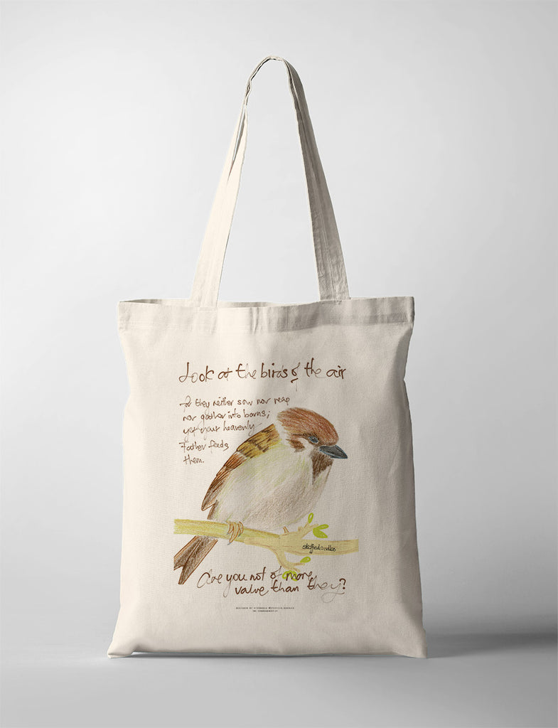 Big Sparrow {Tote Bag}
