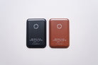 Black and Brown Leather Magsafe Wallets side by side