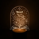 Blessed Rather Are Those Who Hear Christian night light inspired by Luke 11:28