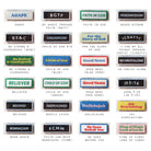 Velcro patch options for customising the navy blue bucket hat, page 1