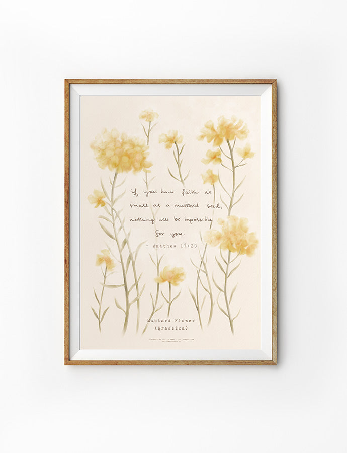 Mustard Flowers {Poster}