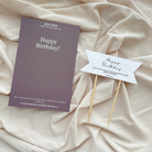 Christian Happy Birthday cake topper with Bible verse