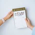 Christian notepad by The Project J featuring the encouraging Bible verse "Do not be afraid, for I am with you" from Isaiah 41:10, perfect for daily planning and uplifting your day with faith-inspired reminders.