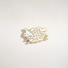 Cute enamel pin featuring a sleeping sheep with gold-plated edges and heart patterns on its wool. Inspired by Christian themes of faith and love, this sheep pin symbolizes being part of God's flock. Perfect as a Christian gift, Bible study accessory, or faith-inspired keepsake.