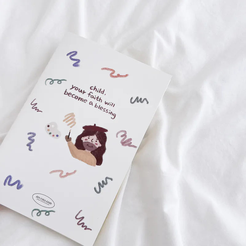 Christian gift journal Jesus the Painter design