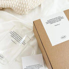 Philippians 4:6 glass cup displayed with its kraft gift box and verse card, making it a meaningful Christian gift