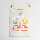 Wall tapestry featuring a bundle of colorful garlic labeled 'One of a Kind Pack' with the text 'Precious in God's Sight' and the Bible verse Isaiah 43:4.