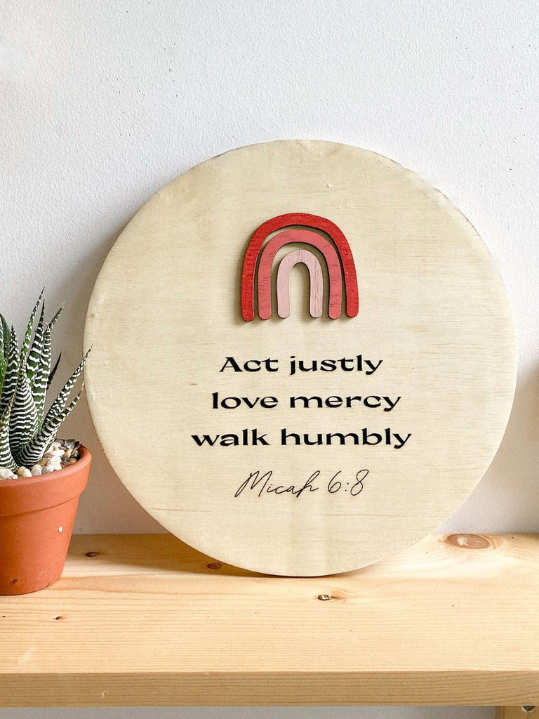Act Justly - Love Mercy - Walk Humbly {Wood Craft}