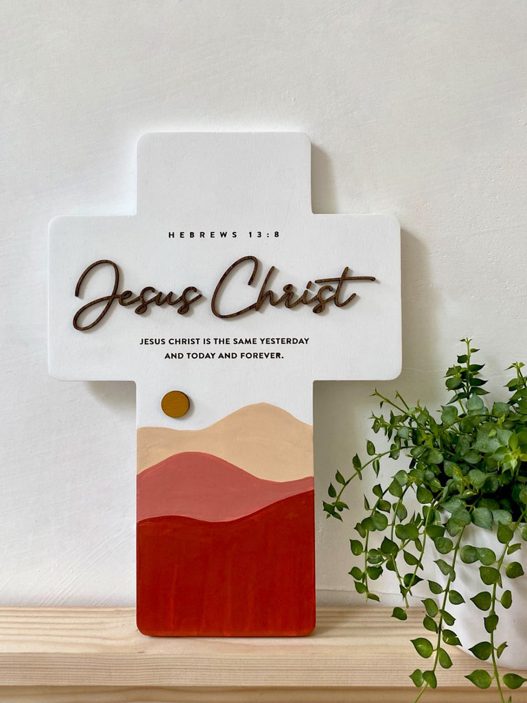 Jesus Christ - Standing Cross {Wood Craft}