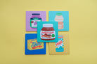 Colourful LOVE SUPERMARKET Christian coaster collection