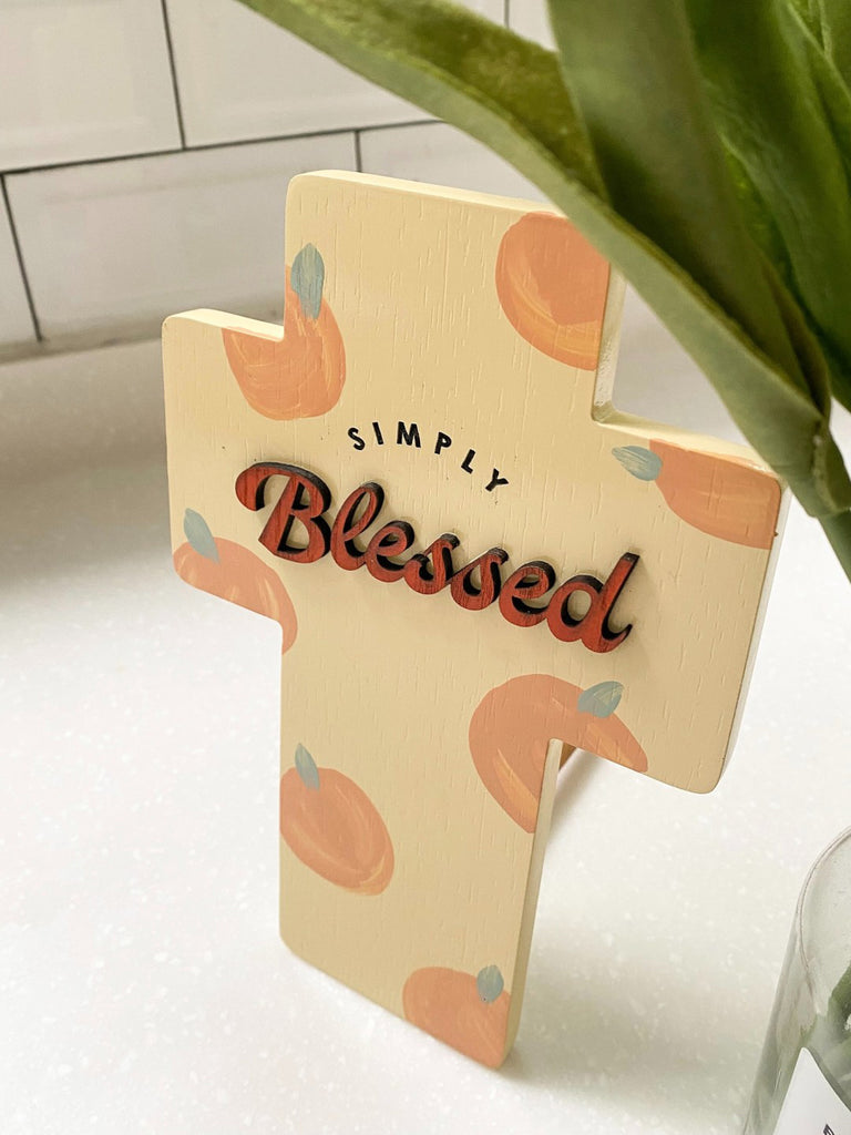 Simply Blessed - Standing Cross {Wood Craft}