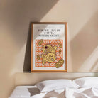 Customisable baptism poster displaying the comforting message "God is Good" alongside fish and bread illustrations, a meaningful baptism gift from The Commandment Co, Singapore's Christian gifts store.