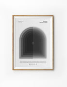 Customisable baptism poster featuring Romans 8:38-39 with a modern design, highlighting God's unwavering love, a unique baptism gift from The Commandment Co, Singapore's Christian gifts store.