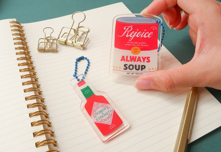 Rejoice Always Soup {Acrylic Keychain}