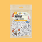 Everyday Believer sticker pack Vol. 01 "Let God Cook" featuring Christian messages like "Grace, Not Pressure" and "This Is How I Fight," from The Commandment Co, Singapore.