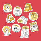  Everyday Believer sticker pack Vol. 03 "Highkey Blessed" with Christian messages like "SWAG" and "Not Lost, But Found," from The Commandment Co, Singapore.