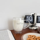 Faith-based glass drinkware with encouraging words